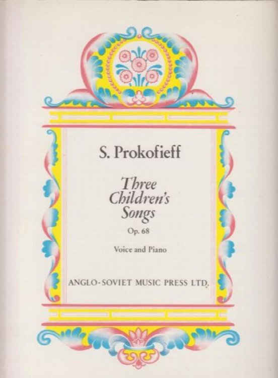Three Children's Songs, Op.68 - Voice & Piano