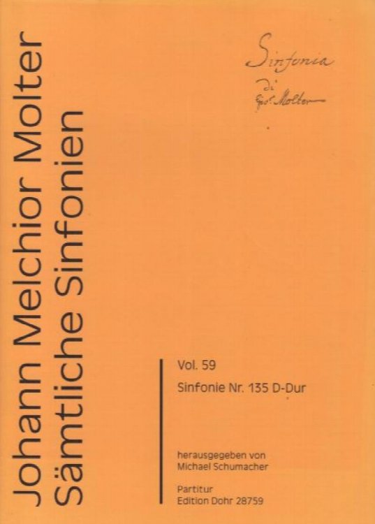 Symphony No.135 in D major, MWV VII 135 - Full Score