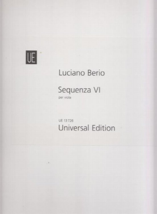 Sequenza VI for Solo Viola