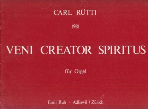 Veni Creator Spiritus (1981) for Organ