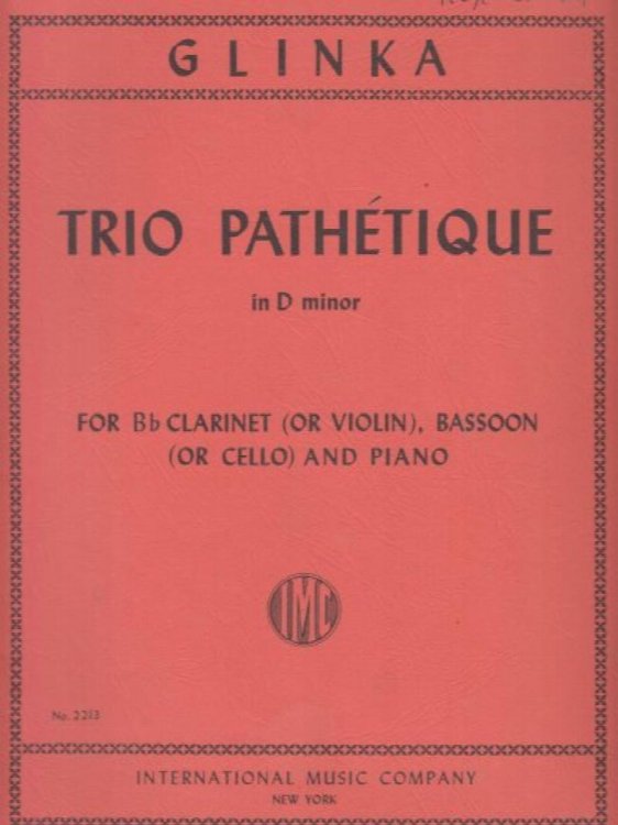 Trio Pathetique in d minor - Set of Parts