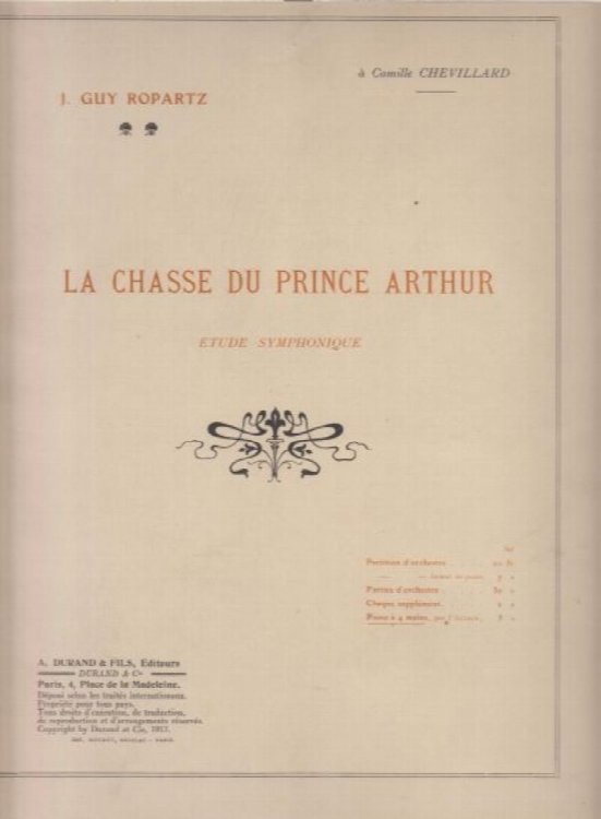 La Chasse du Prince Arthur - Piano Duet