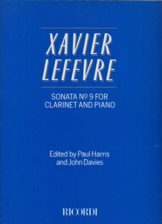 Sonata No.9 for Clarinet and Piano