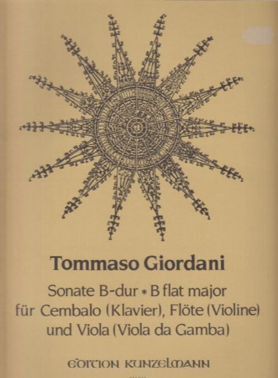 Sonata in B flat, Op.30/3 (1782) for Flute or Violin, Viola and Keyboard - Set of Parts