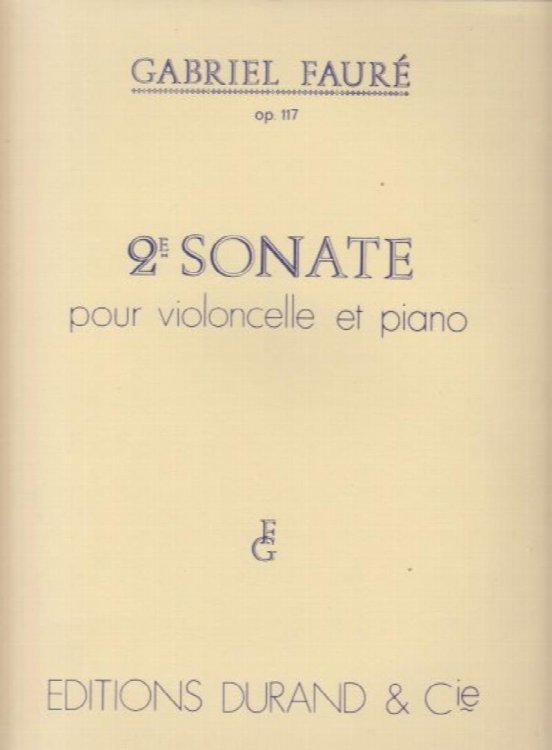 Cello Sonata No.2, Op.117 - Cello & Piano