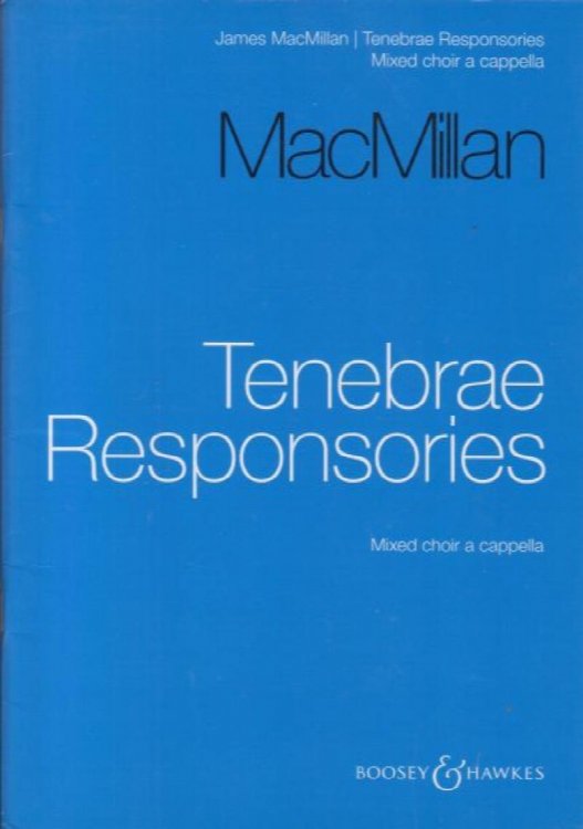 Tenebrae Responsories for Mixed Choir a cappella
