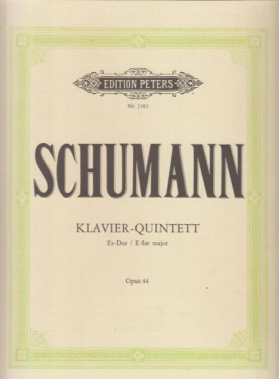 Piano Quintet in E flat, Op.44 - Set of Parts