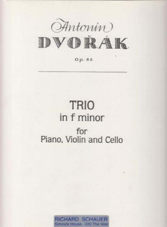 Piano Trio in f minor, Op.65 - Set of Parts