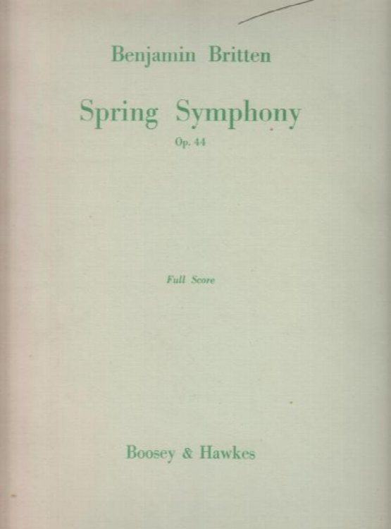 Spring Symphony, Op.44 - Full Score
