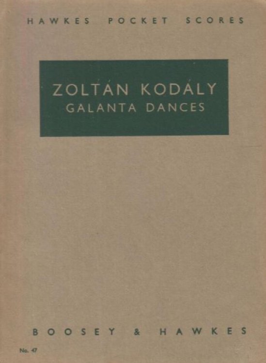 Galanta Dances - Study Score