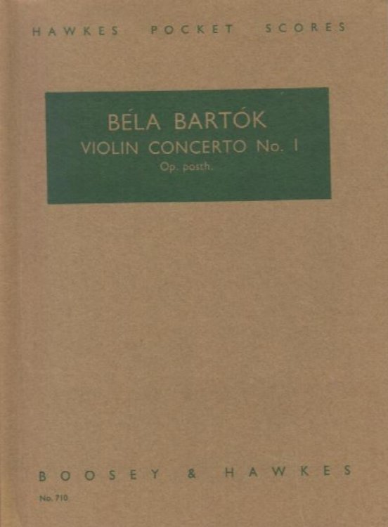 Violin Concerto No.1, Op. posth. - Study Score