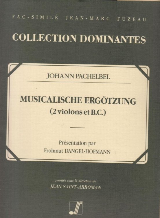 Musicalische Ergotzung for Two Violins and Basso continuo - Set of Parts