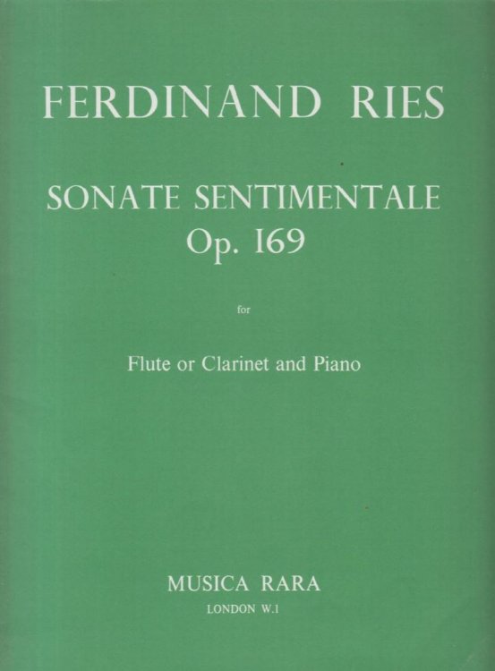Sonate Sentimentale, Op.169 for Flute or Clarinet and Piano