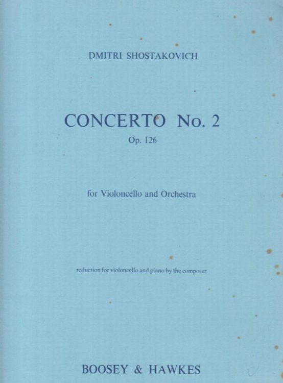 Concerto for Cello and Orchestra No.2, Op.126 - Cello & Piano