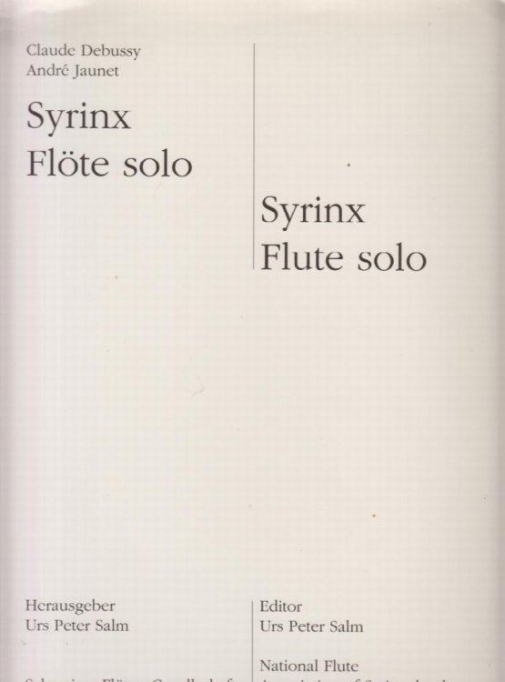 Syrinx, Flute Solo