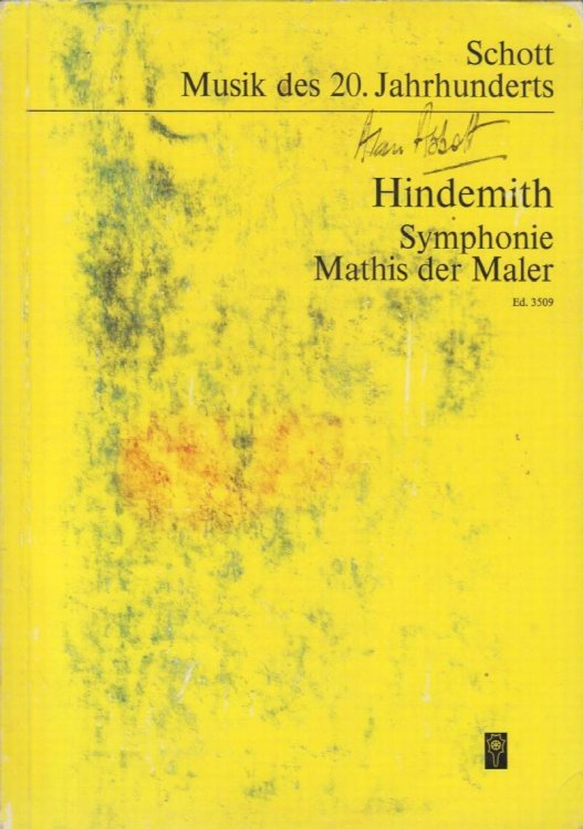 Symphonie Mathis der Maler - 4to Study Score