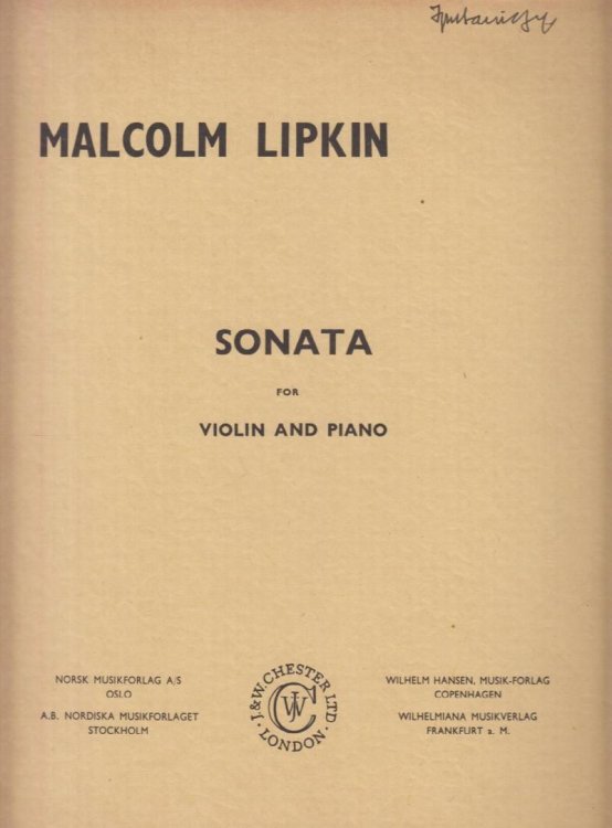 Sonata for Violin and Piano