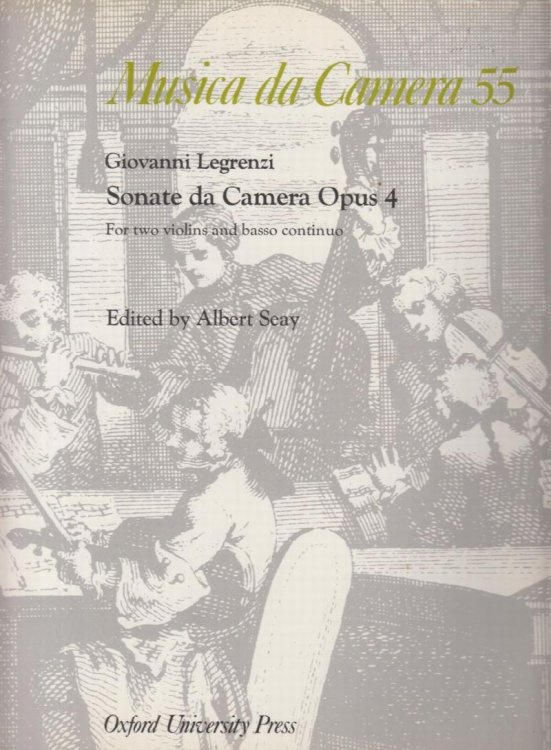 Sonate da Camera Op.4 for 2 Violins and Basso continuo - Set of Parts