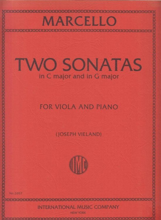 Sonatas in C major and G major for Viola and Piano