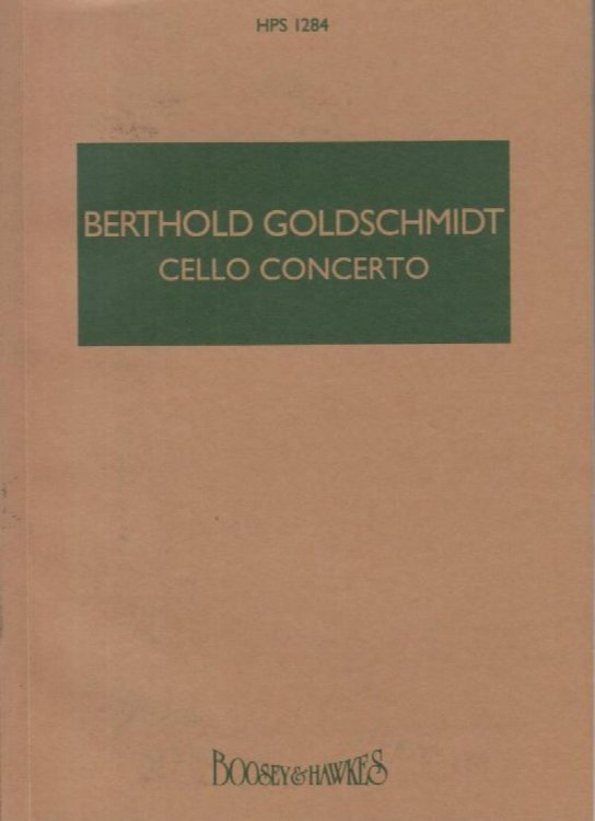 Cello Concerto - Study Score