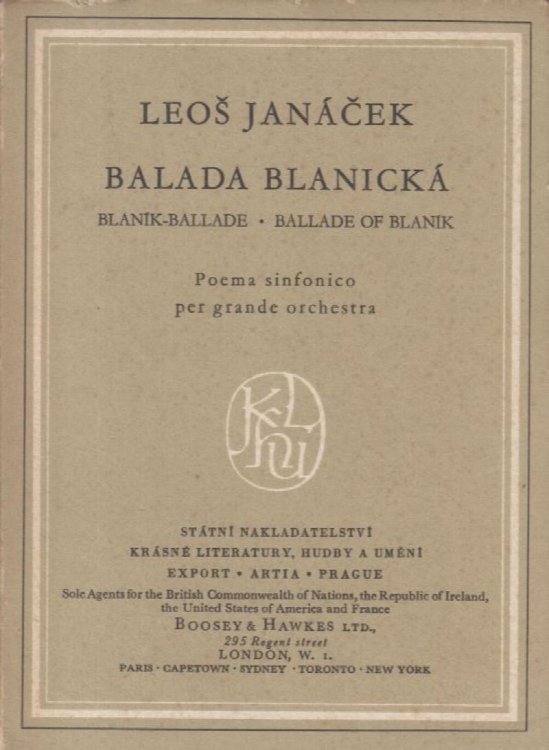 Ballade of Blanik- Study Score