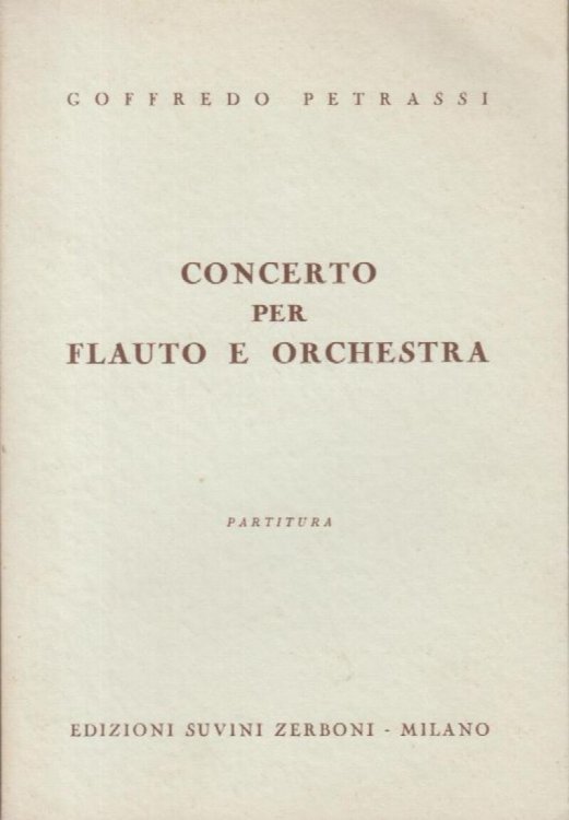 Concerto for Flute and Orchestra - Study Score