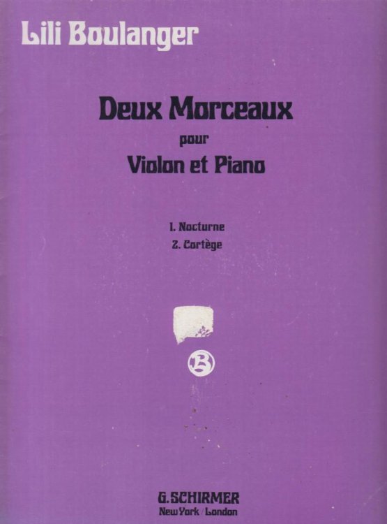 Deaux Morceaux for Violin & Piano