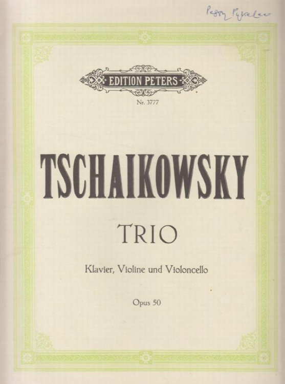 Piano Trio , Op.50 - Set of Parts