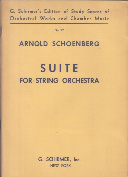 Suite for String Orchestra - 4to Study Score