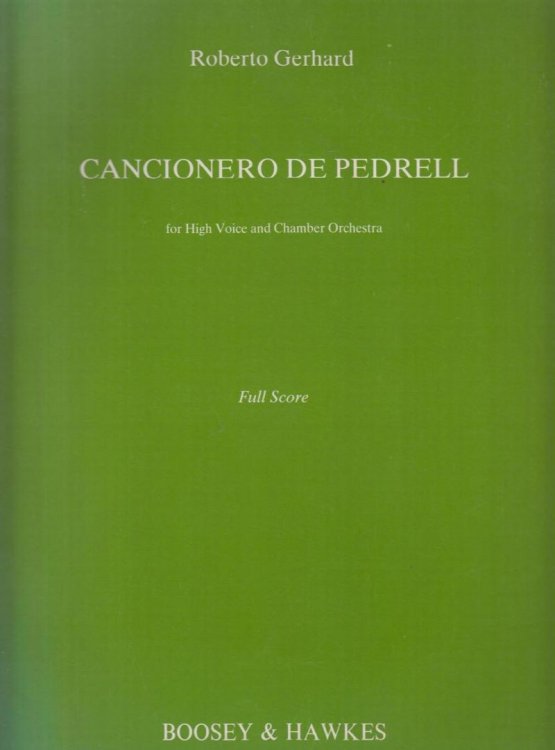 Cancionero de Pedrell for High Voice and Chamber Orchestra - Full Score