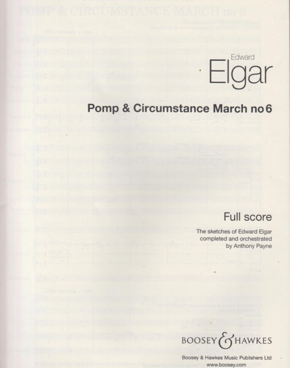 Pomp & Circumstance March No.6 - Full Score