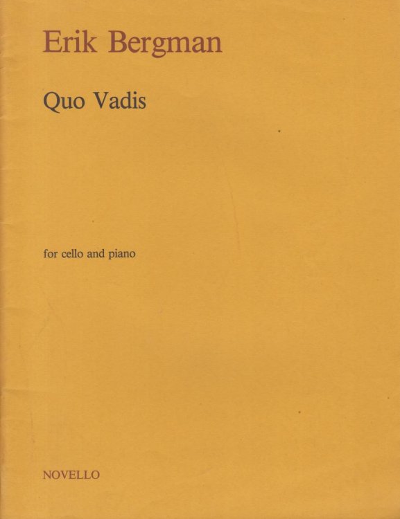 Quo Vadis for Cello & Piano