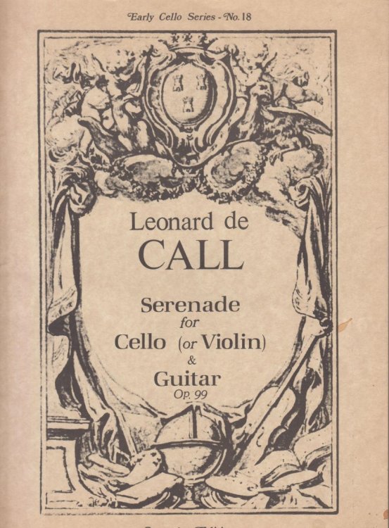 Serenade for Cello (or Violin) and Guitar, Op.99 - Score & Parts