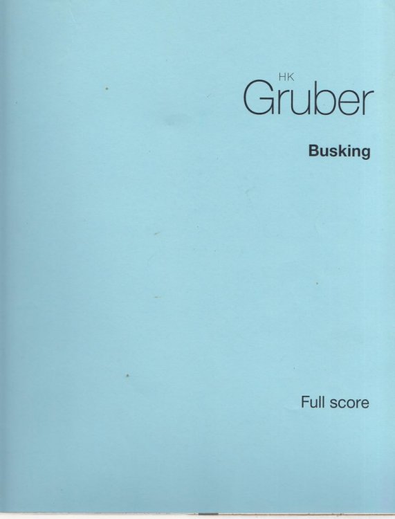 Busking - Folio Full Score