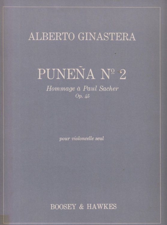 Punena No.2, Op.45 for Solo Cello