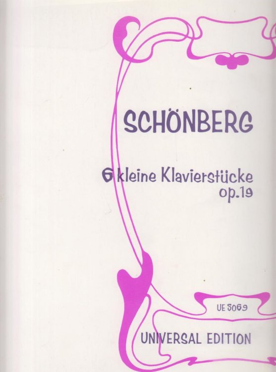 6 Kleine Klavierstucke, Op.19