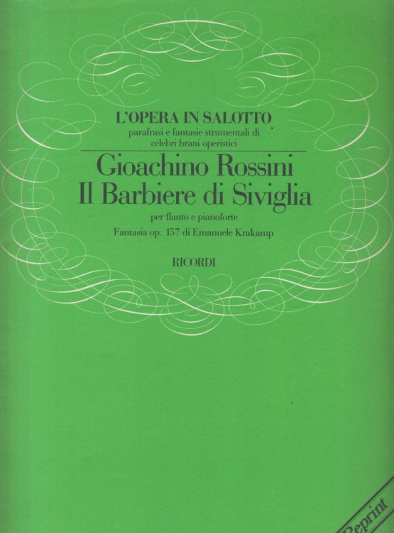 Fantasia on Rossini's Barber of Seville for Flute and Piano, Op.157