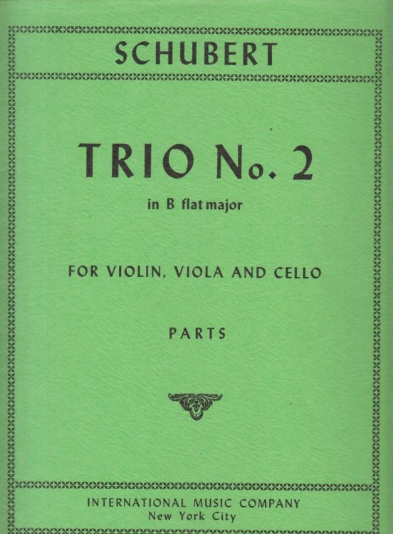 String Trio No.2 in B flat Major - Set of Parts