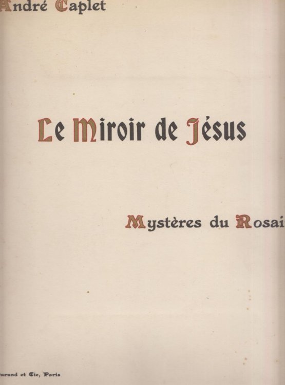 Le Miroir de Jesus, Mysteres de Rosaire - Vocal Score