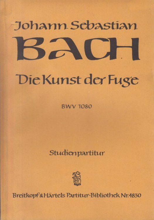The Art of Fugue, BWV 1080 - Study Score