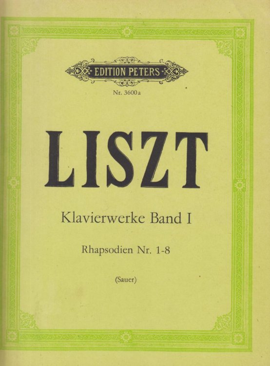 Hungarian Rhapsodies Nos.1 - 8 for Piano