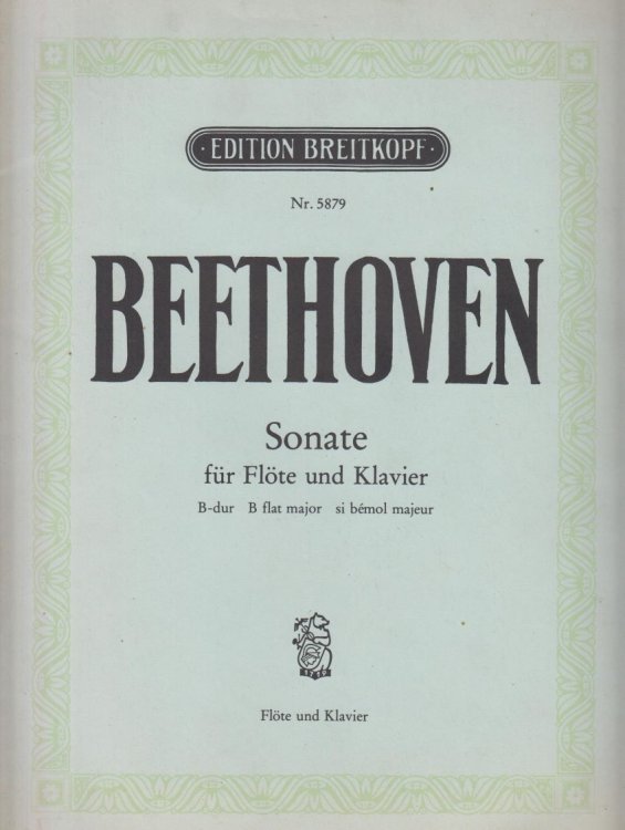 Sonata for Flute and Piano in B flat major