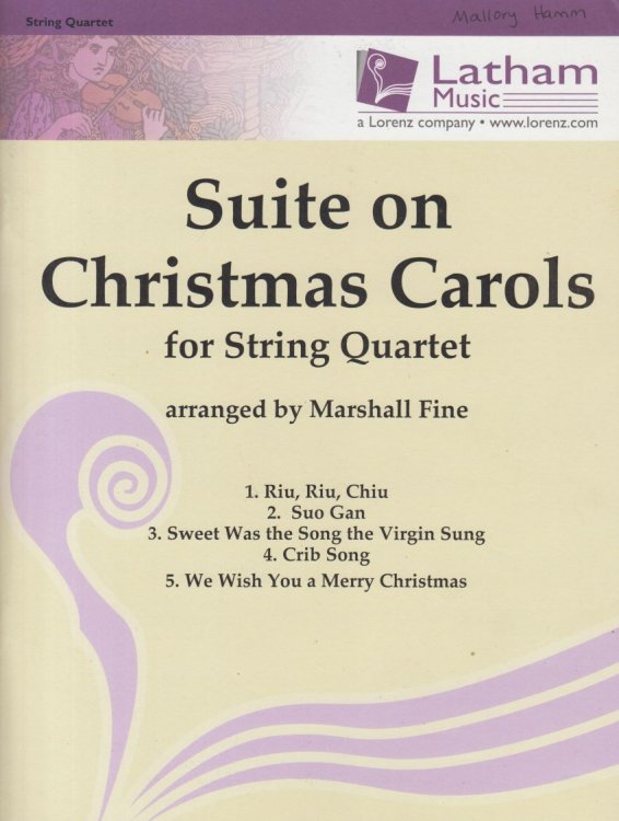 Suite on Christmas Carols for String Quartet - Set of Parts