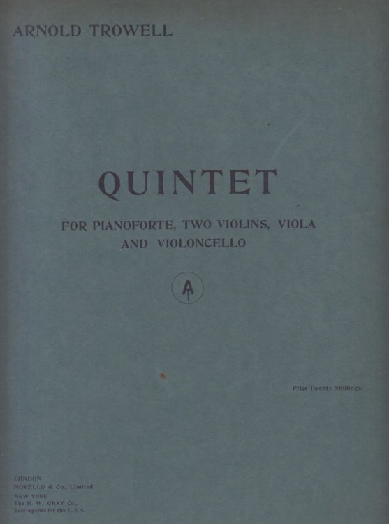 Piano Quintet, Op.45 - Set of Parts