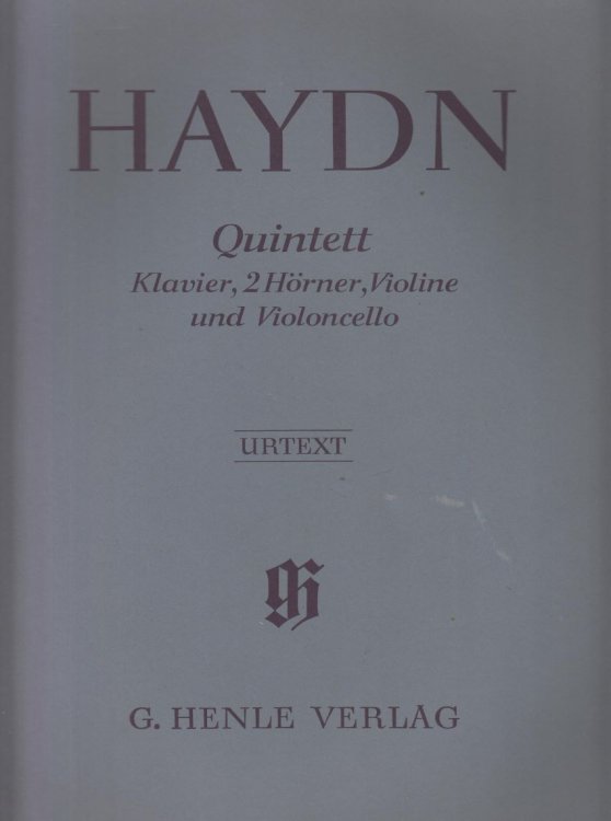 Quintet for Piano, 2 Horns, Violin & Cello, Hob. XIV:1 - Set of Parts