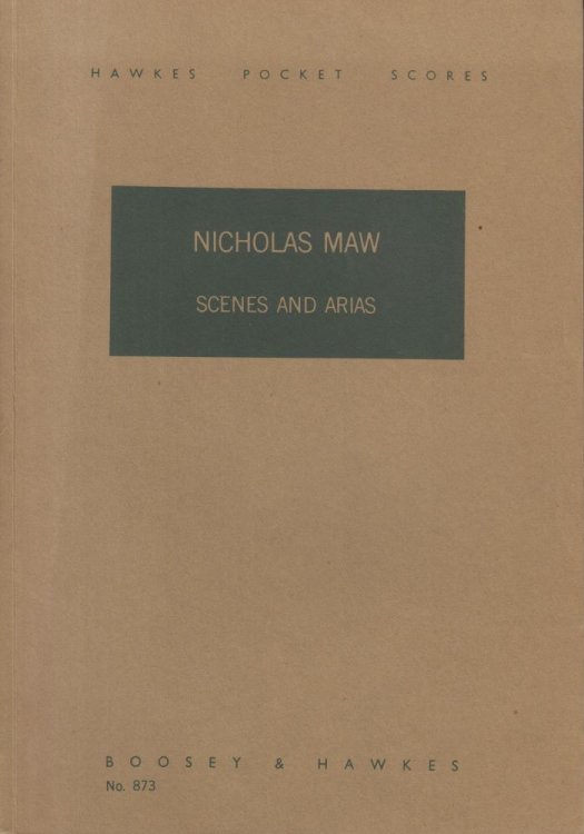 Scenes and Arias - Study Score