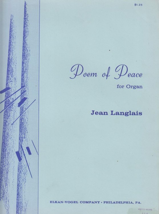 Poem of Peace for Organ