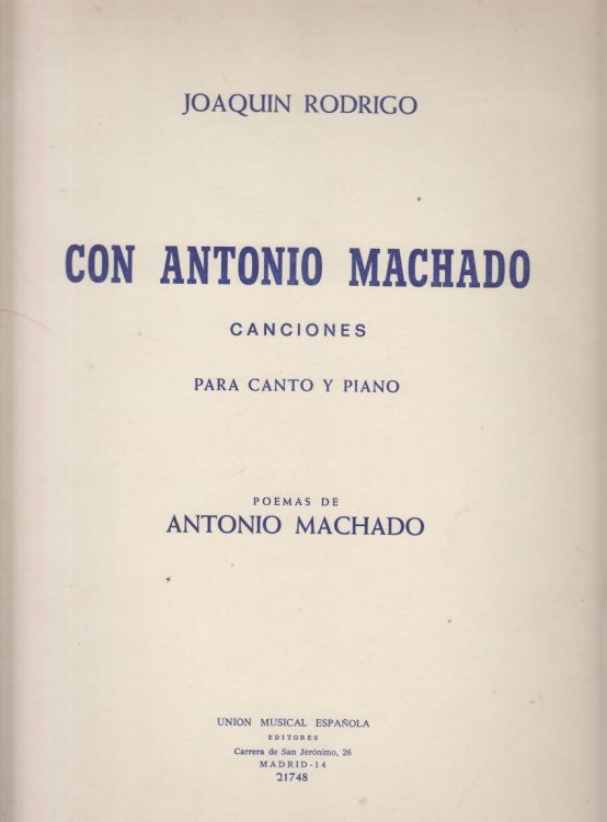 Con Antonio Machado