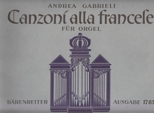 Canzoni Alla Francese for Organ or Harpsichord