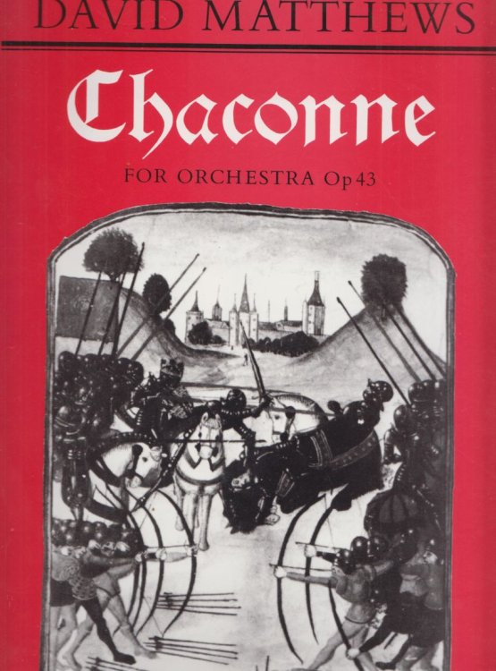 Chaconne for Orchestra, Op.43 - Folio Full Score